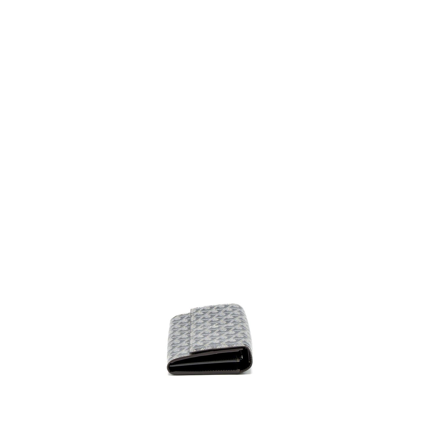 Goyard Varenne Continental Wallet Goyardine Canvas/Calfskin Grey SHW