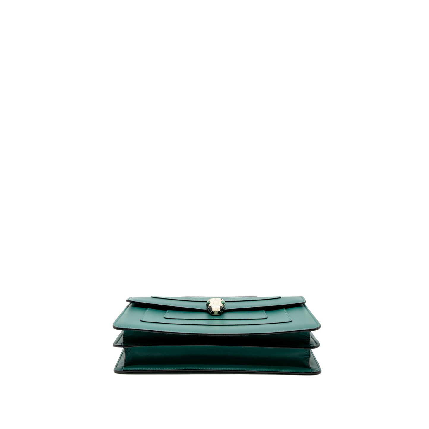 Bvlgari Serpenti Forever Shoulder Bag Calfskin Green LGHW