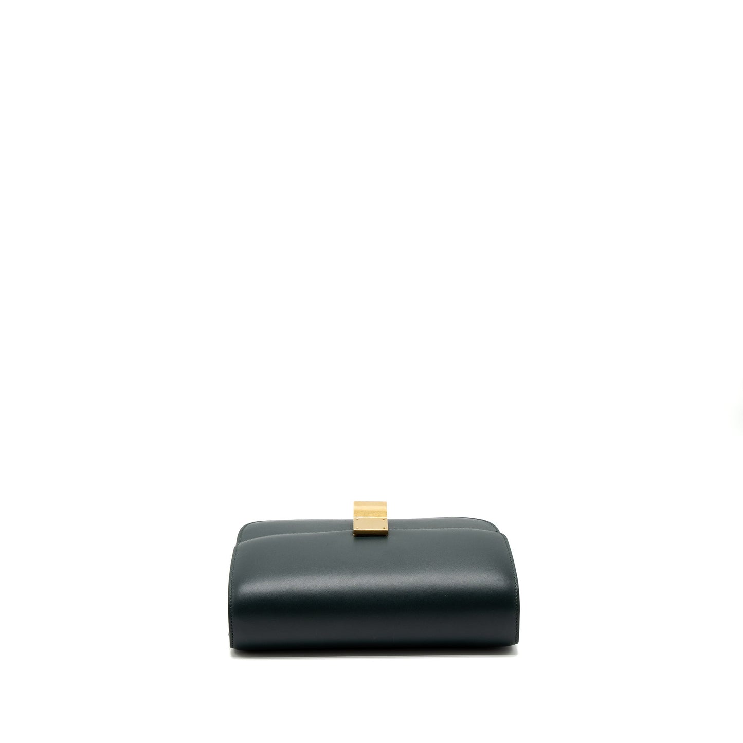 Celine Medium Classic Box Bag Calfskin Green Brushed GHW
