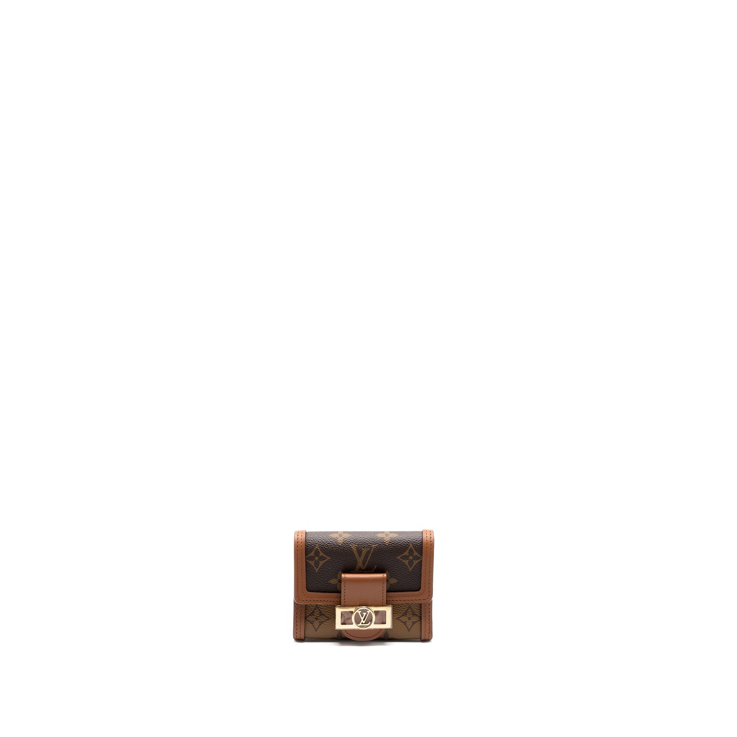 Louis Vuitton Dauphine compact wallet monogram canvas GHW