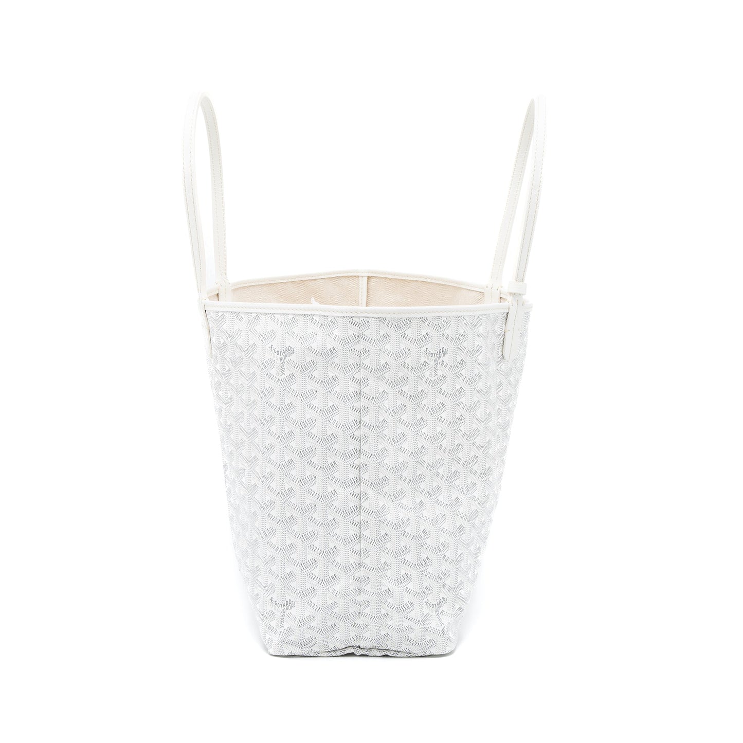 Goyard Saint Louis PM Bag Canvas/Calfskin White