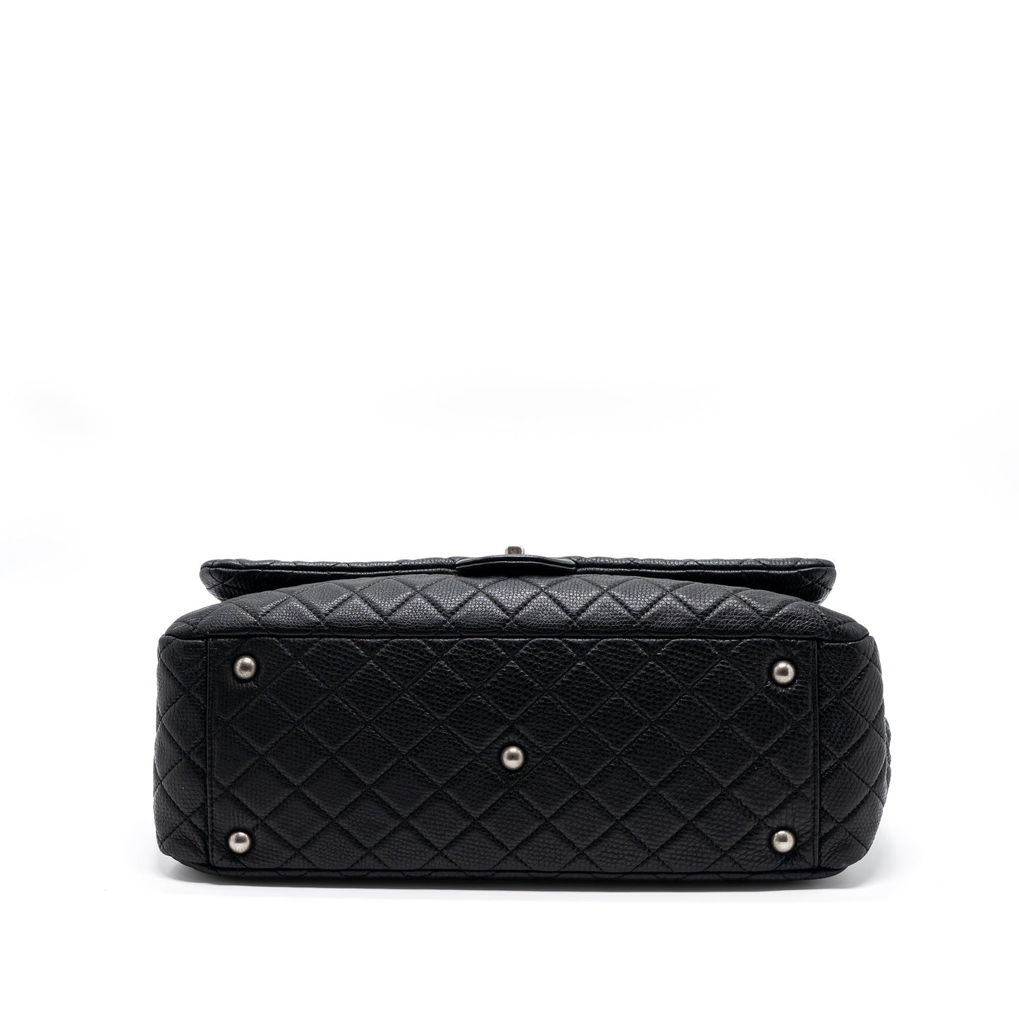 Chanel XXL classic travel flap calfskin black ruthenium hardware