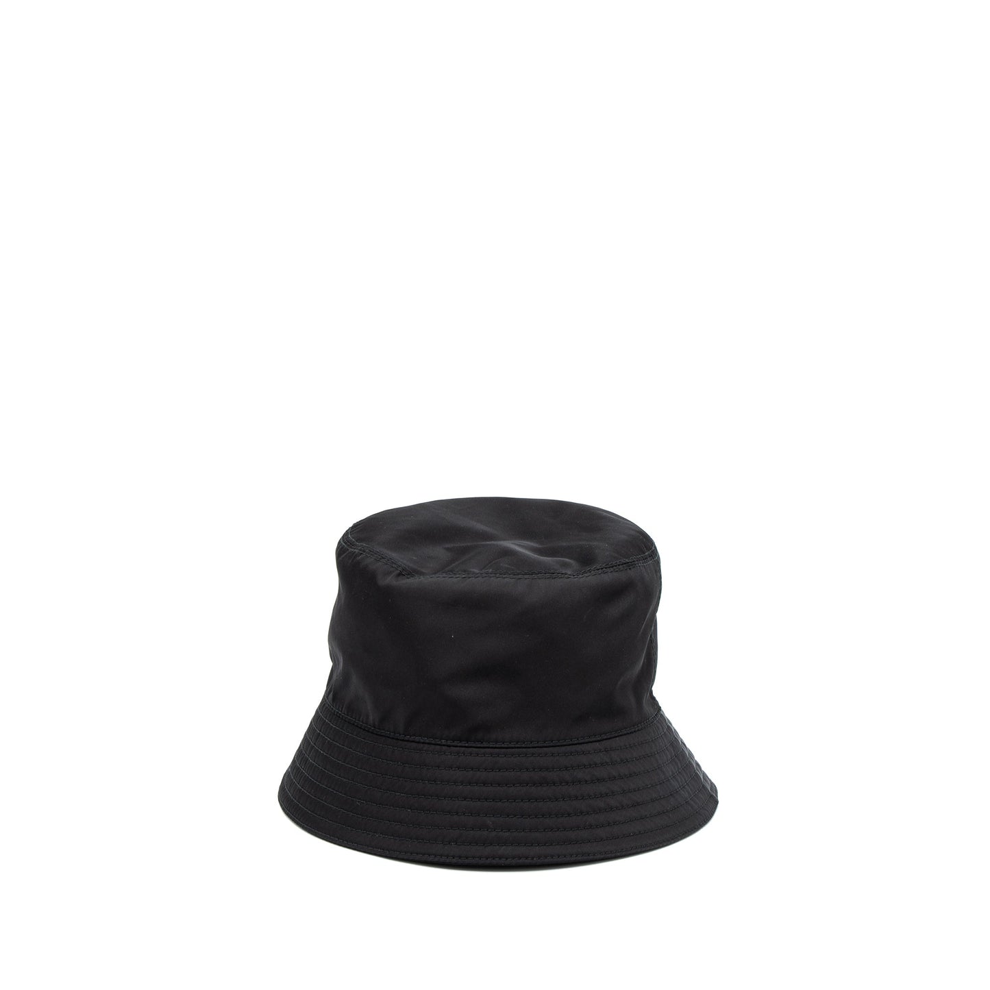 Prada Size S Re-Nylon Bucket Hat Black SHW