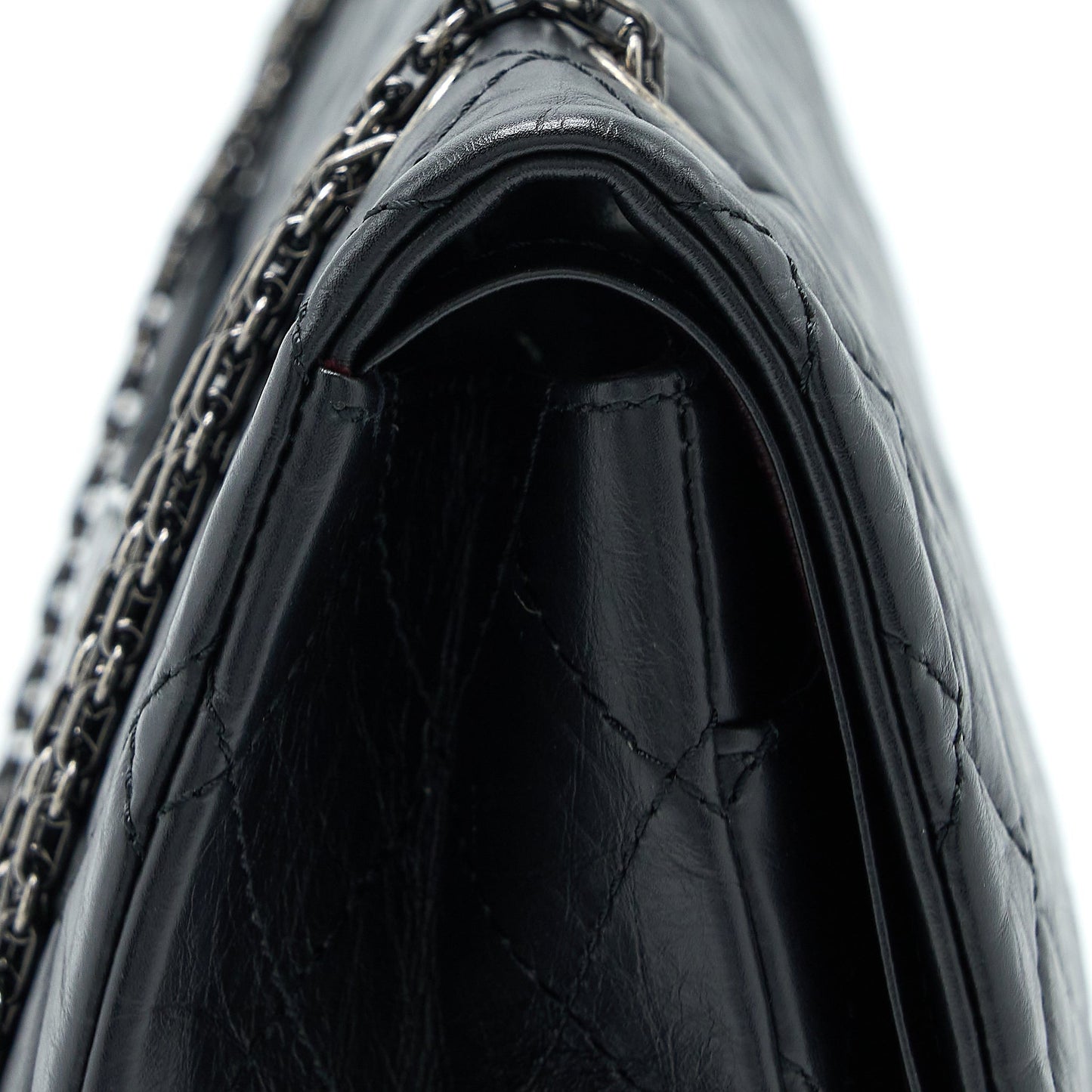 Chanel 2.55 Reissue 227 Aged Calfskin Black Ruthenium SHW