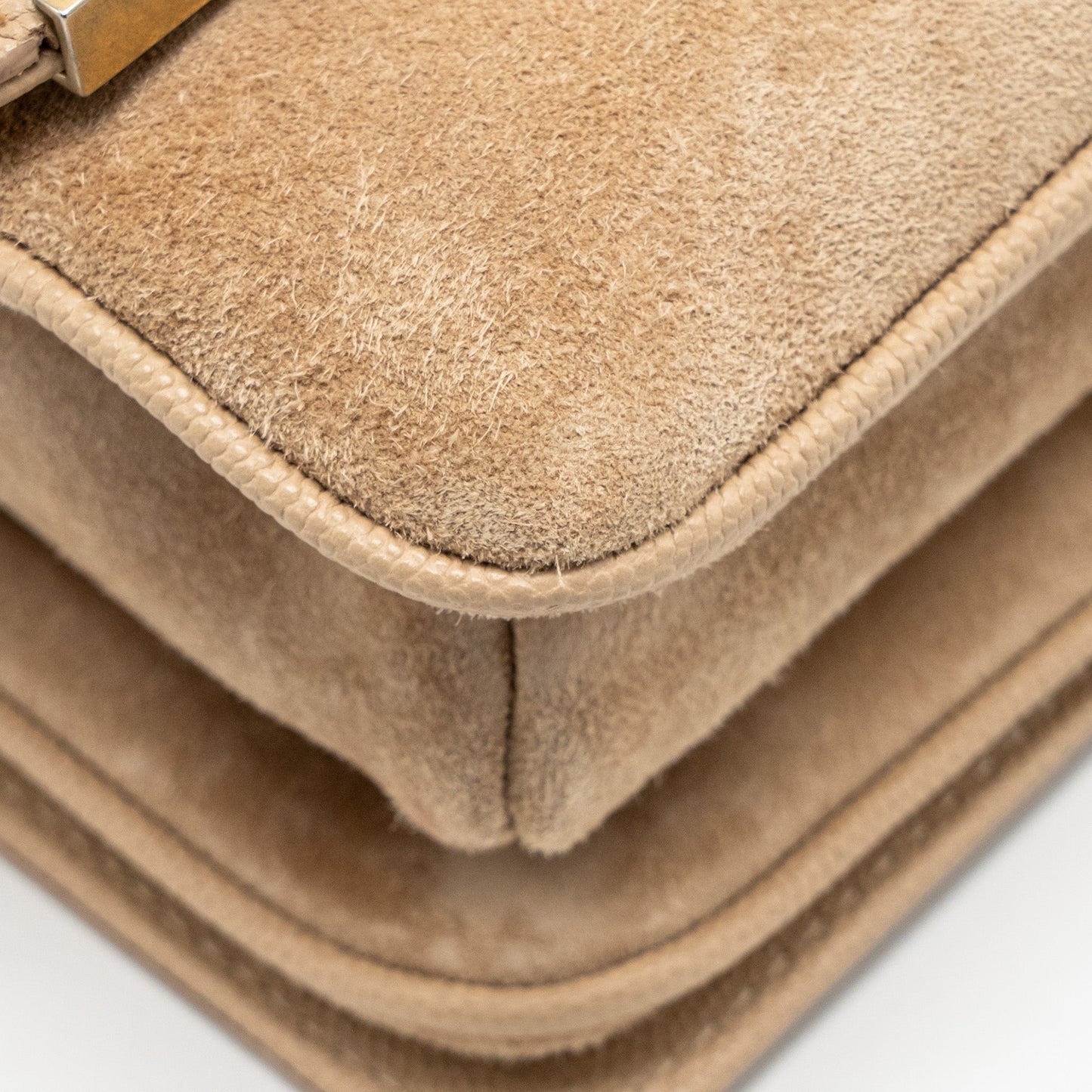 Chanel Lady Coco Flap Bag Grained Calfskin/Suede Beige GHW