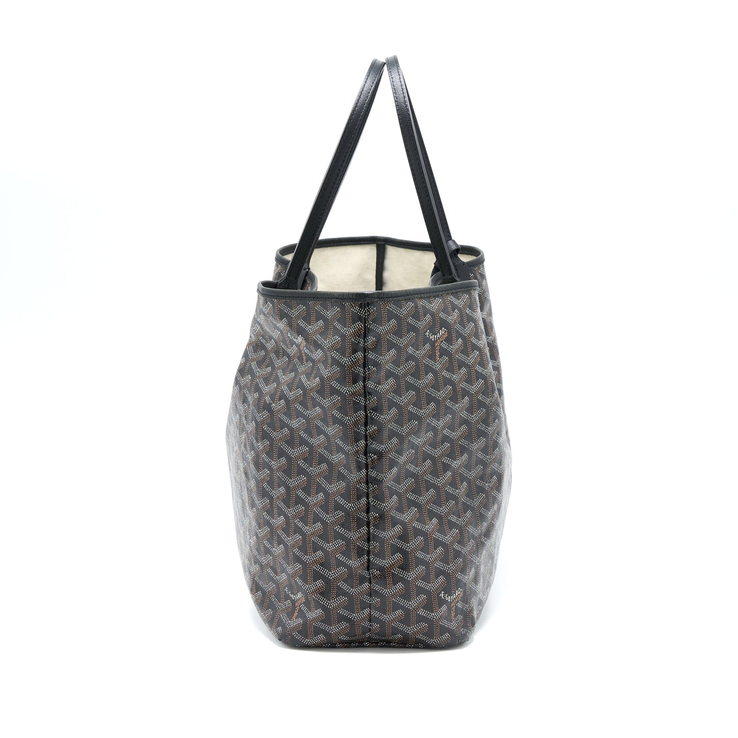 Goyard Artois PM Tote Canvas / Calfskin Black
