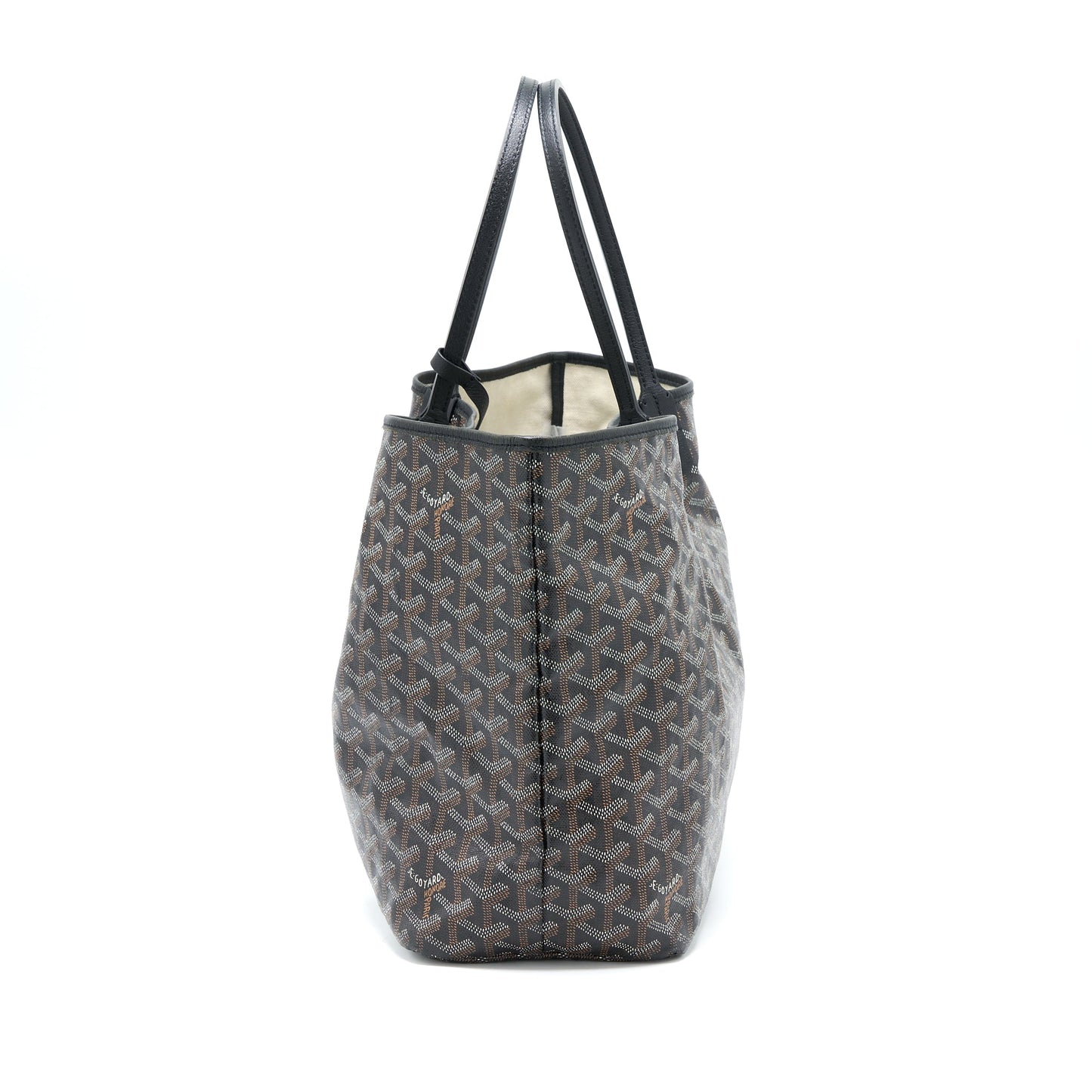 Goyard Artois PM Tote Canvas / Calfskin Black