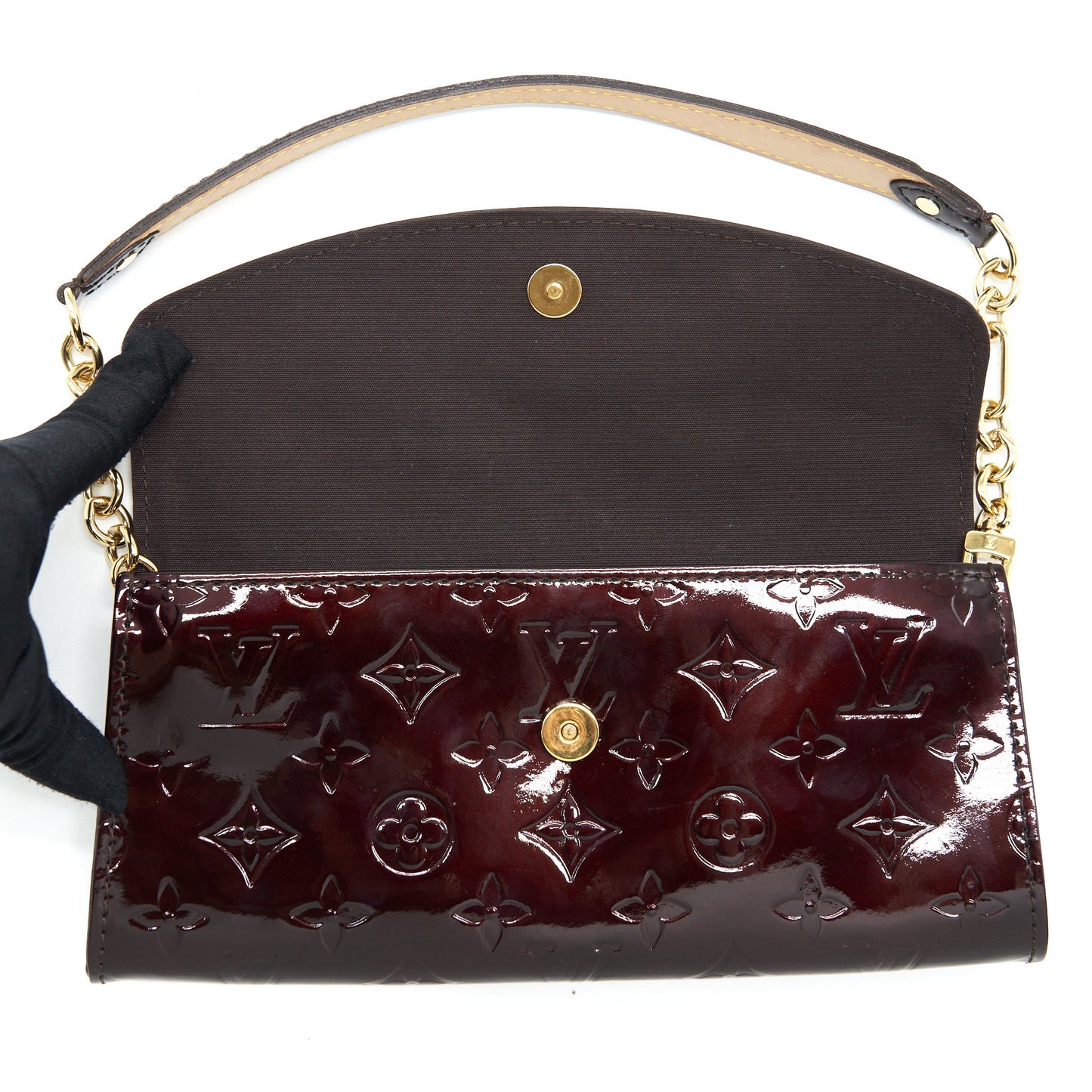 Louis Vuitton Sunset Boulevarde Patent Dark Red GHW