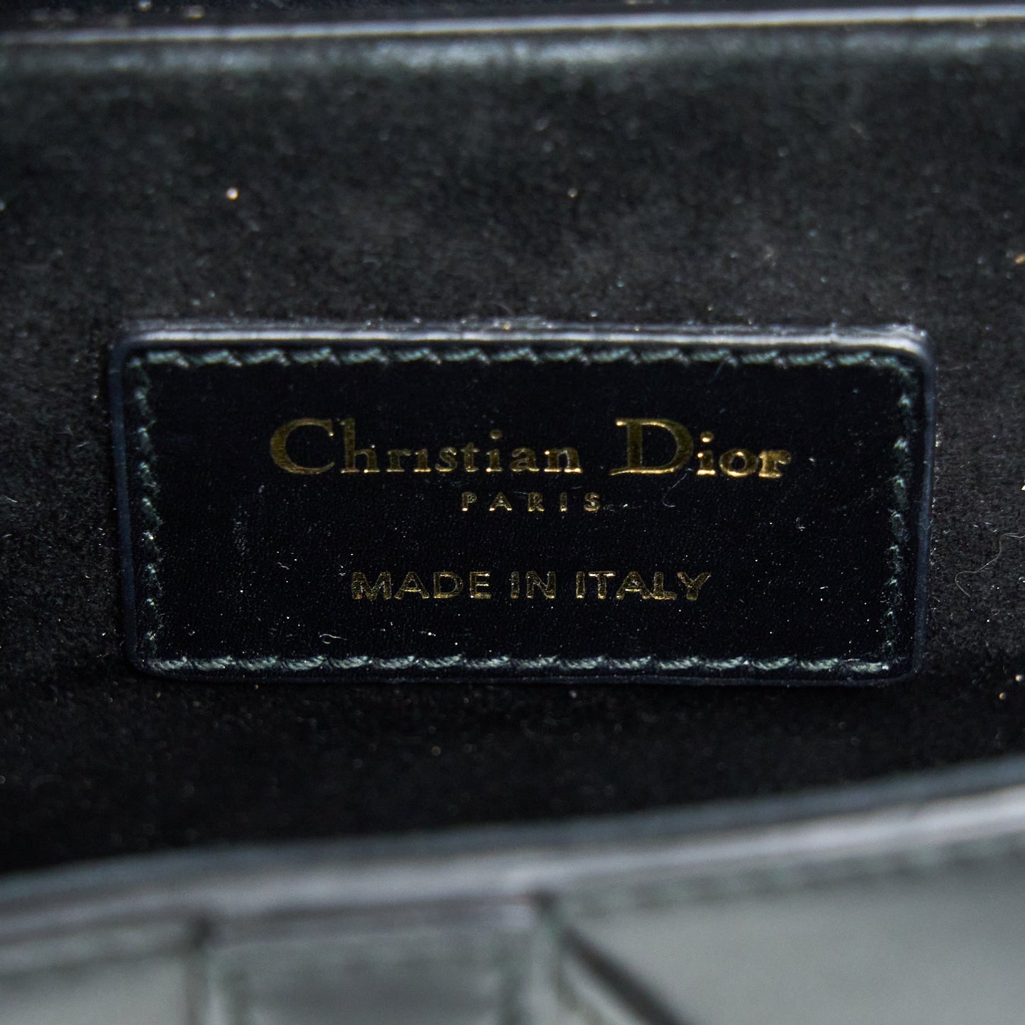 Dior Small Saddle Bag Calfskin Black GHW
