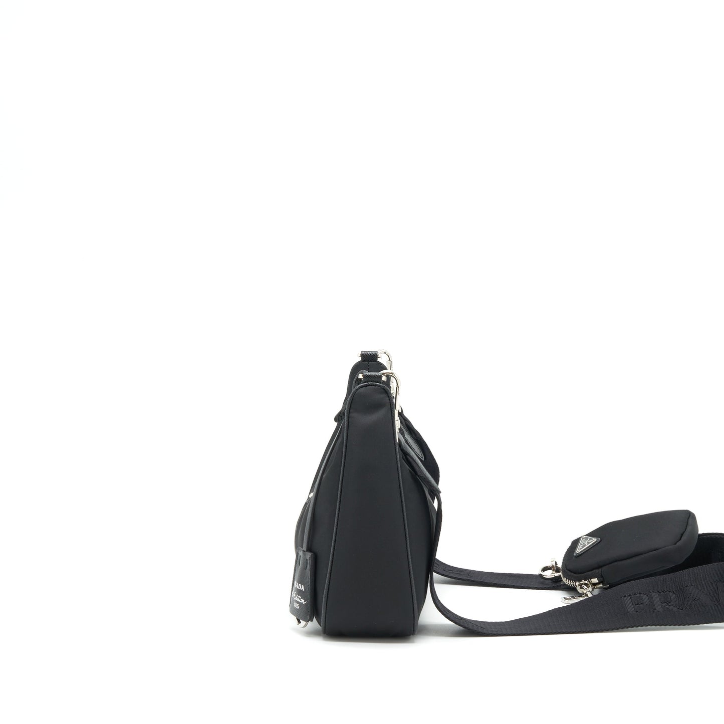 Prada Reedition 2005 Re Nylon Bag Black SHW(Chain Handle Missing）