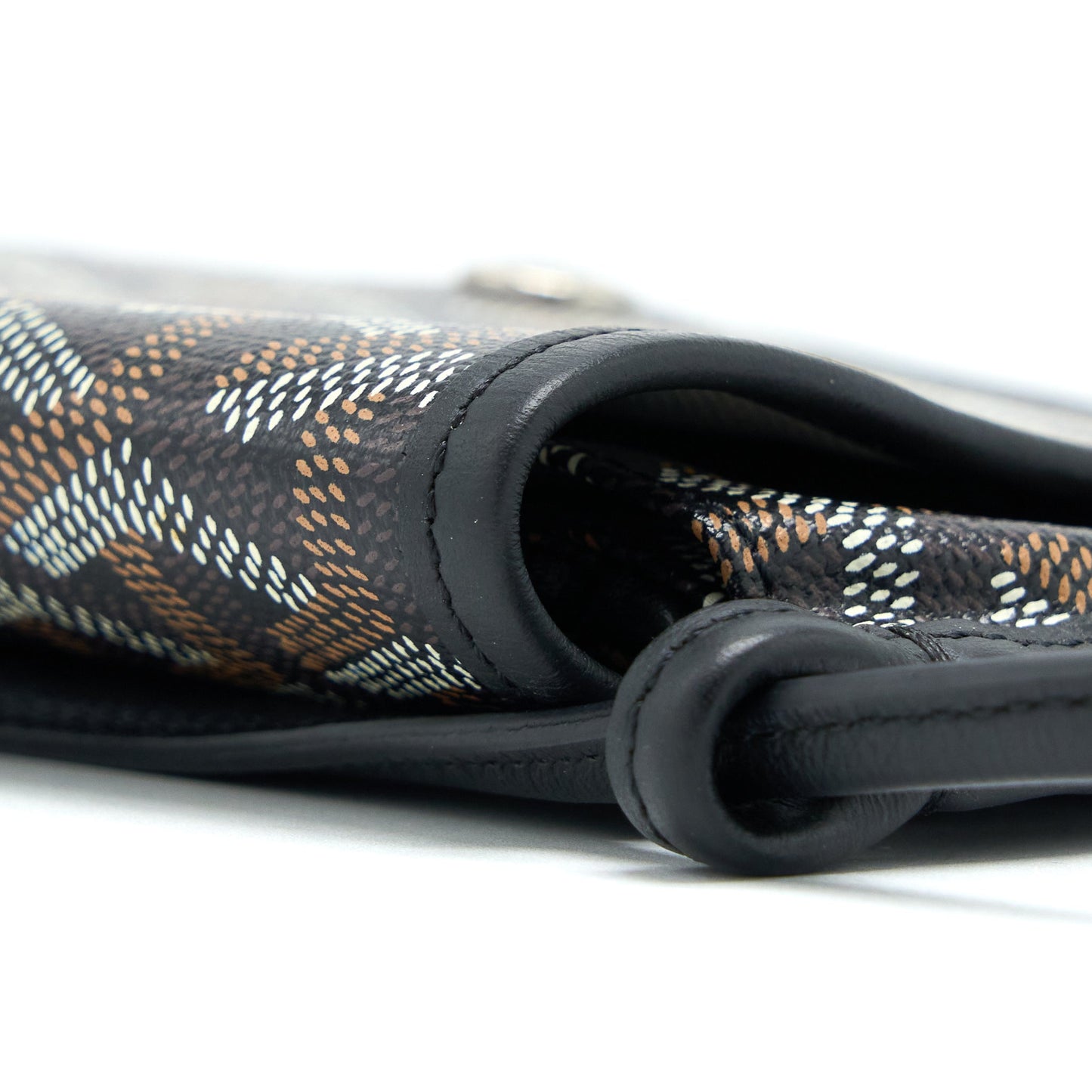 Goyard Plumet Pocket Wallet Canvas Black SHW