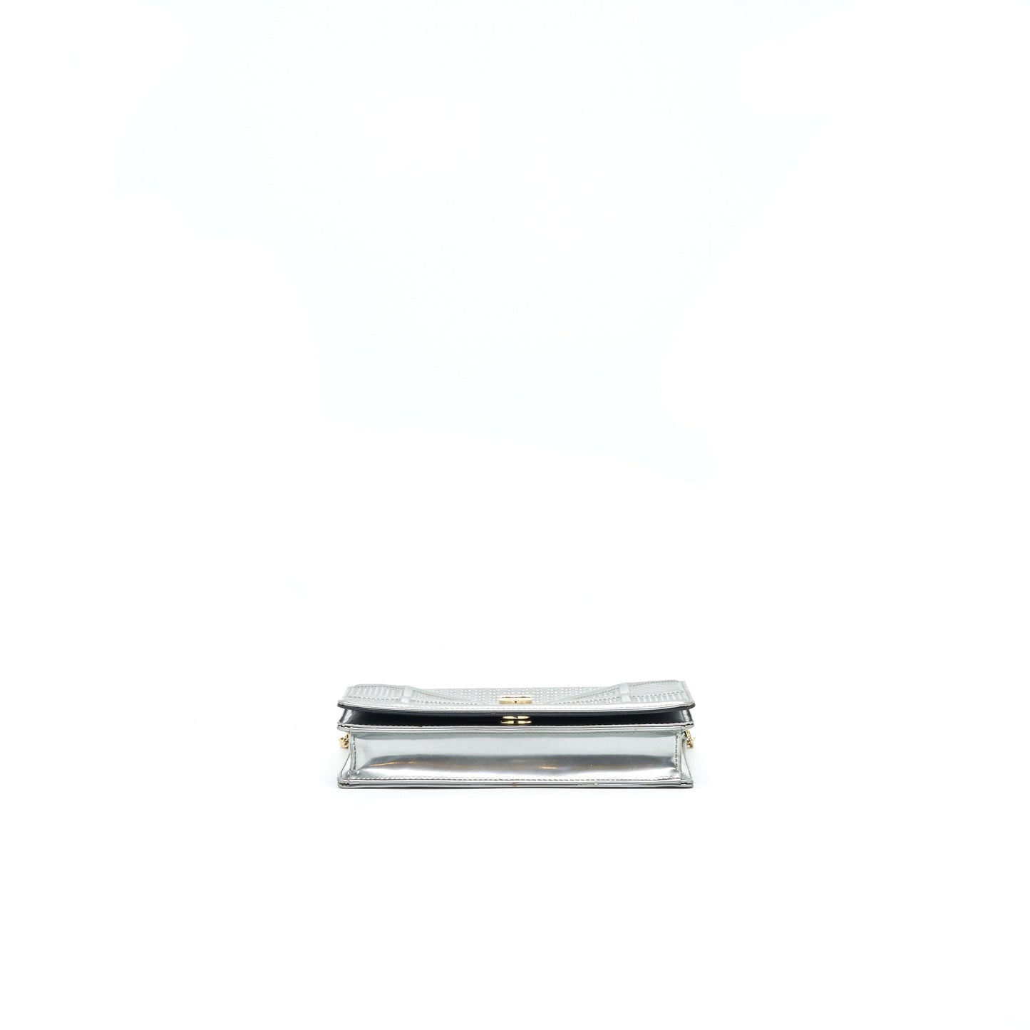 Dior Diorama Wallet on Chain Metallic Silver GHW