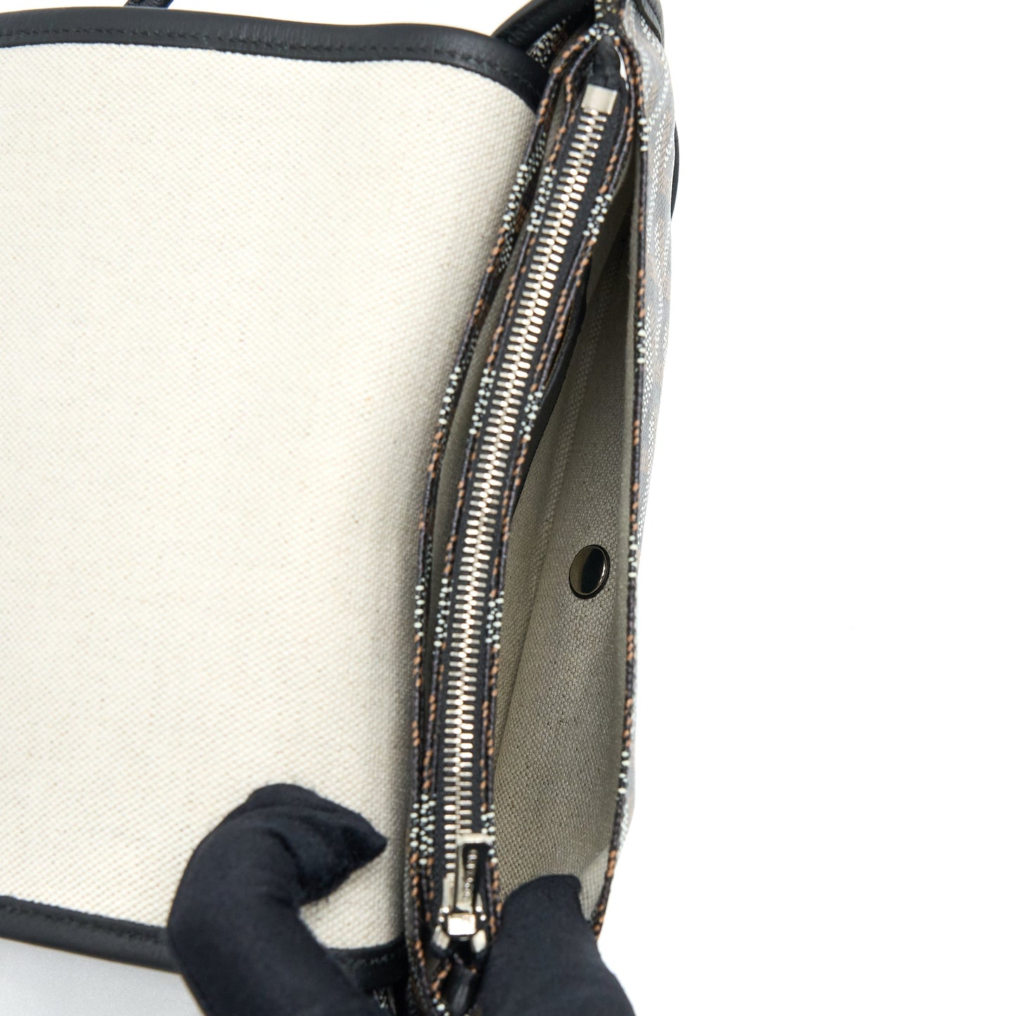 Goyard Plumet Pocket Wallet Canvas Black SHW