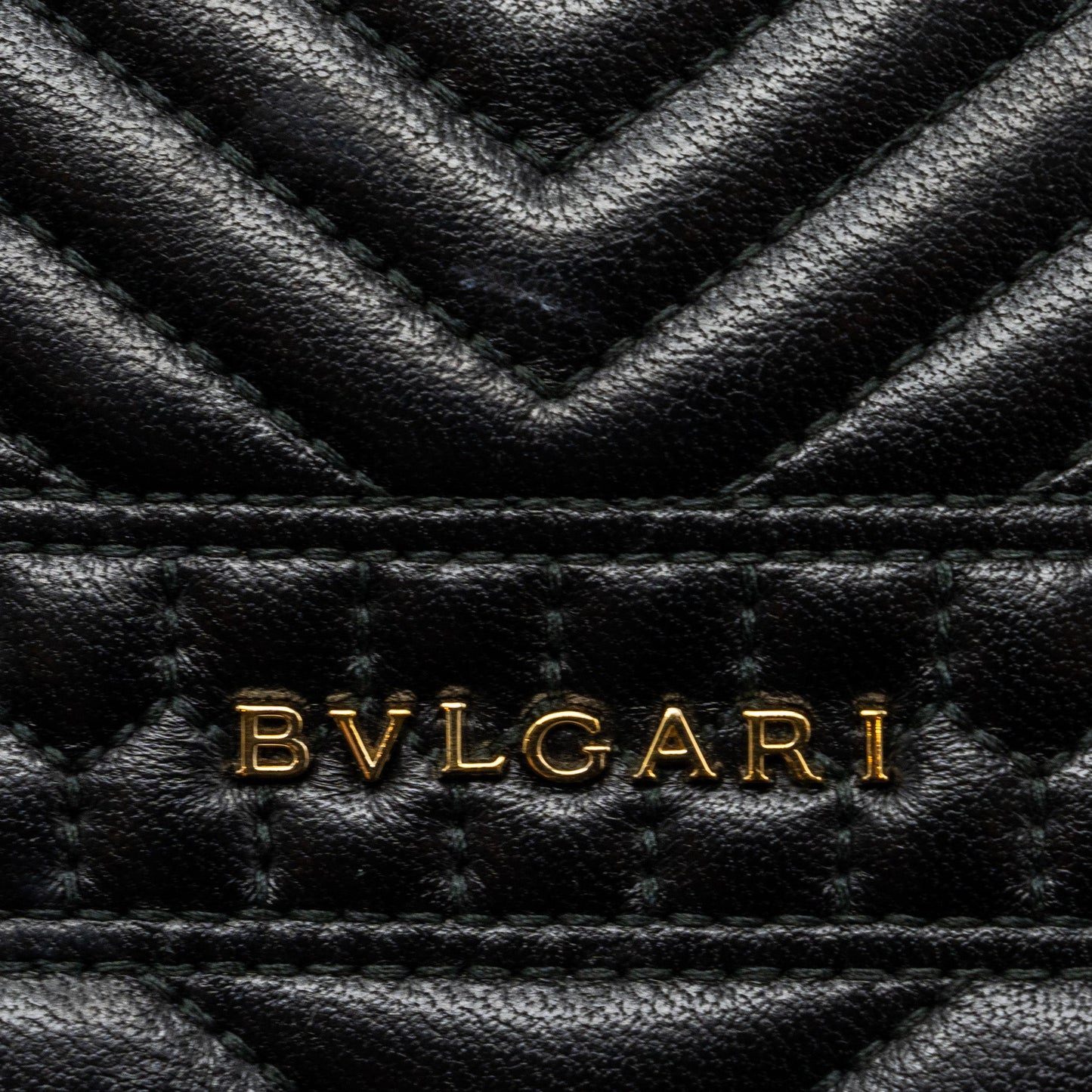 Bvlgari Serpenti Forever Shoulder Bag Leather Black LGHW