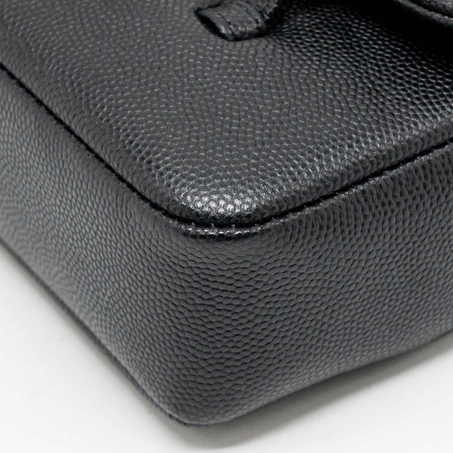 Chanel 26P Preppy Coco Clutch with Leather Strap Grained Shiny Calfskin Black GHW (Microchip)