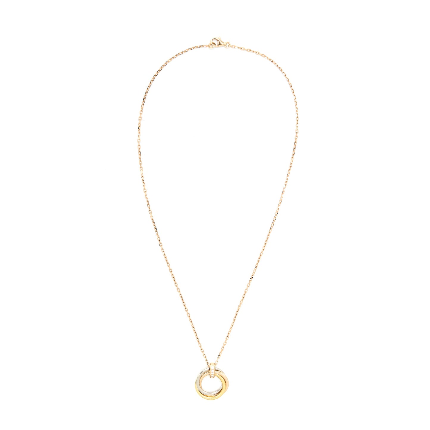 Cartier Trinity Necklace White Gold/Yellow Gold/Rose Gold/Diamonds