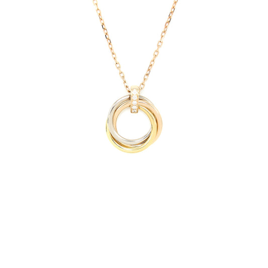 Cartier Trinity Necklace White Gold/Yellow Gold/Rose Gold/Diamonds