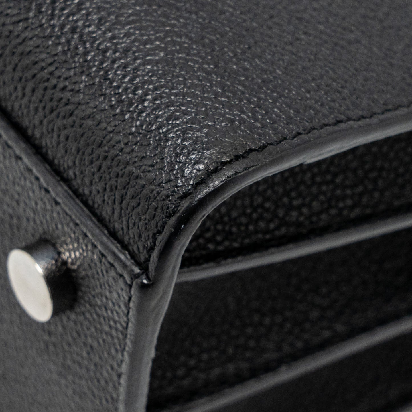 Saint Laurent sac de JOUR Grained Calfskin Black SHW