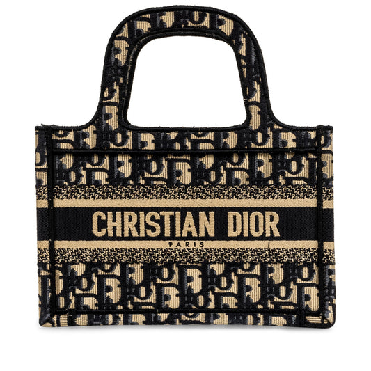 Luxury Dior Mini Book Tote - Oblique Canvas