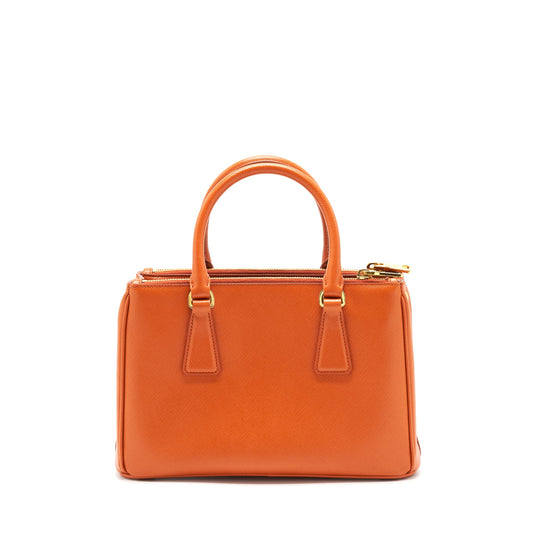Prada Saffiano Tote Bag Papaya GHW