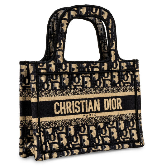 Luxury Dior Mini Book Tote - Oblique Canvas