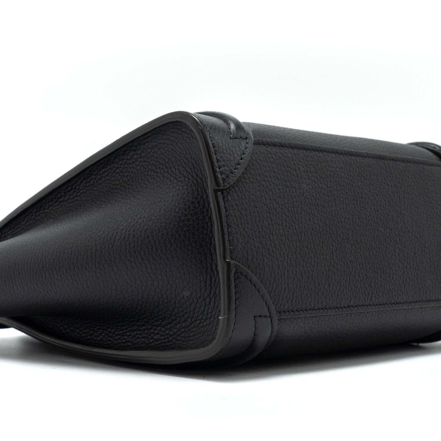 Celine Nano Luggage Bag Calfskin Black SHW
