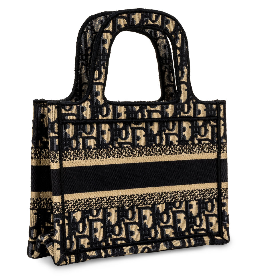 Luxury Dior Mini Book Tote - Oblique Canvas