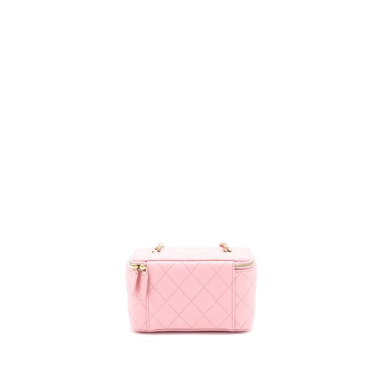 Chanel Long Vanity With Chain Caviar Pink LGHW