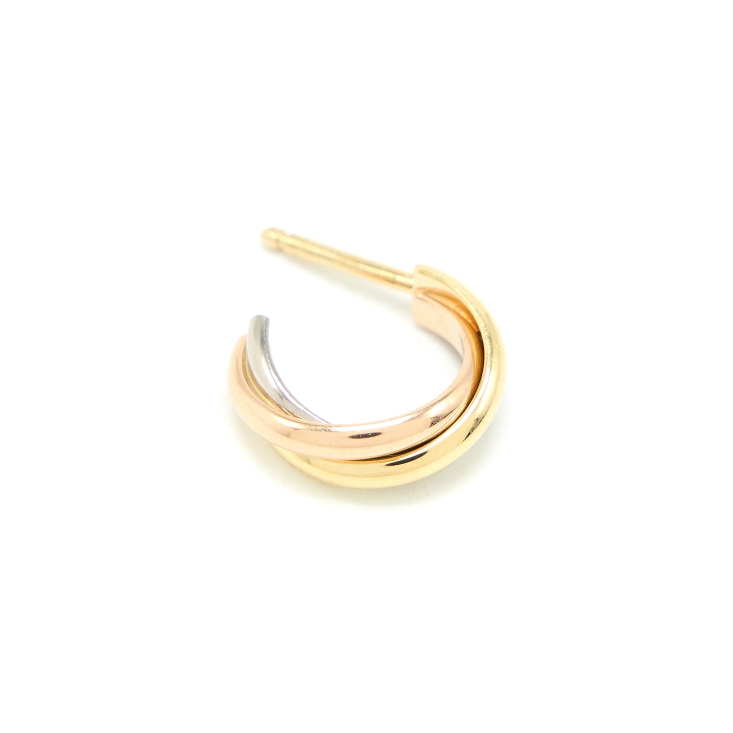 Cartier Trinity Earrings White Gold/Rose Gold/Yellow Gold