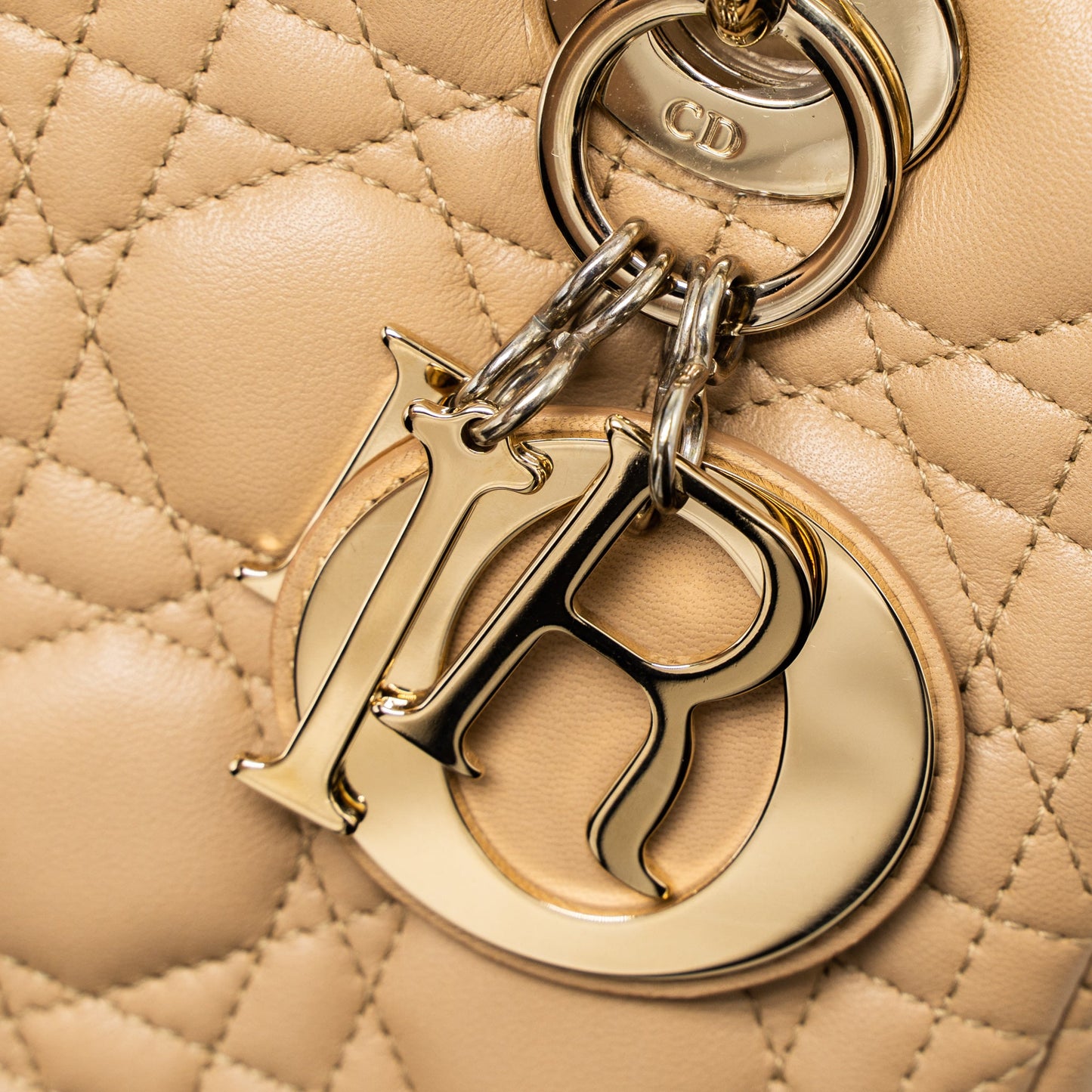 Dior Medium Lady Dior Lambskin Beige LGHW