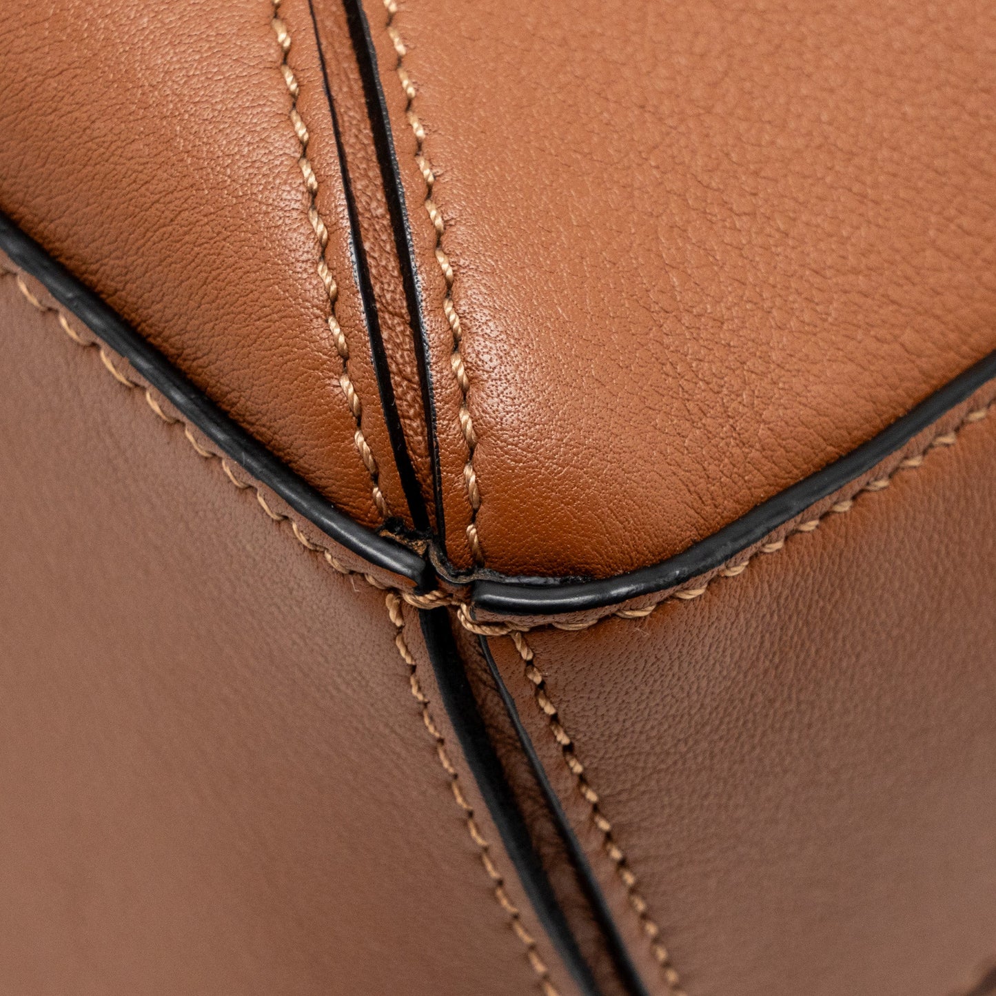 LOEWE Small Puzzle Bag Calfskin Tan GHW