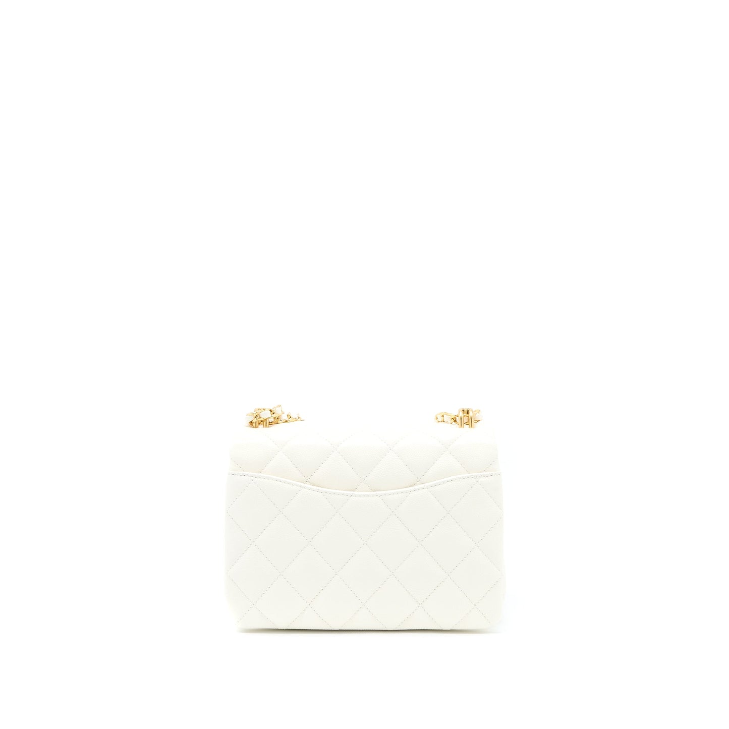 Chanel 22K Coco First Caviar White GHW (Microchip)