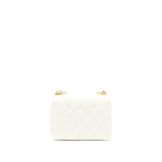 Chanel 22K Coco First Caviar White GHW (Microchip)
