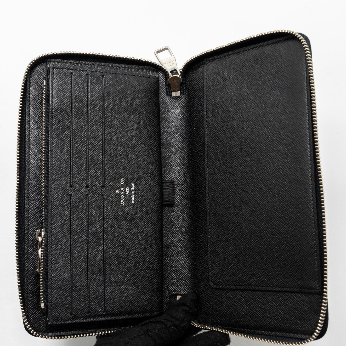 Louis Vuitton Zippy Organiser Damier Graphite Canvas Black SHW