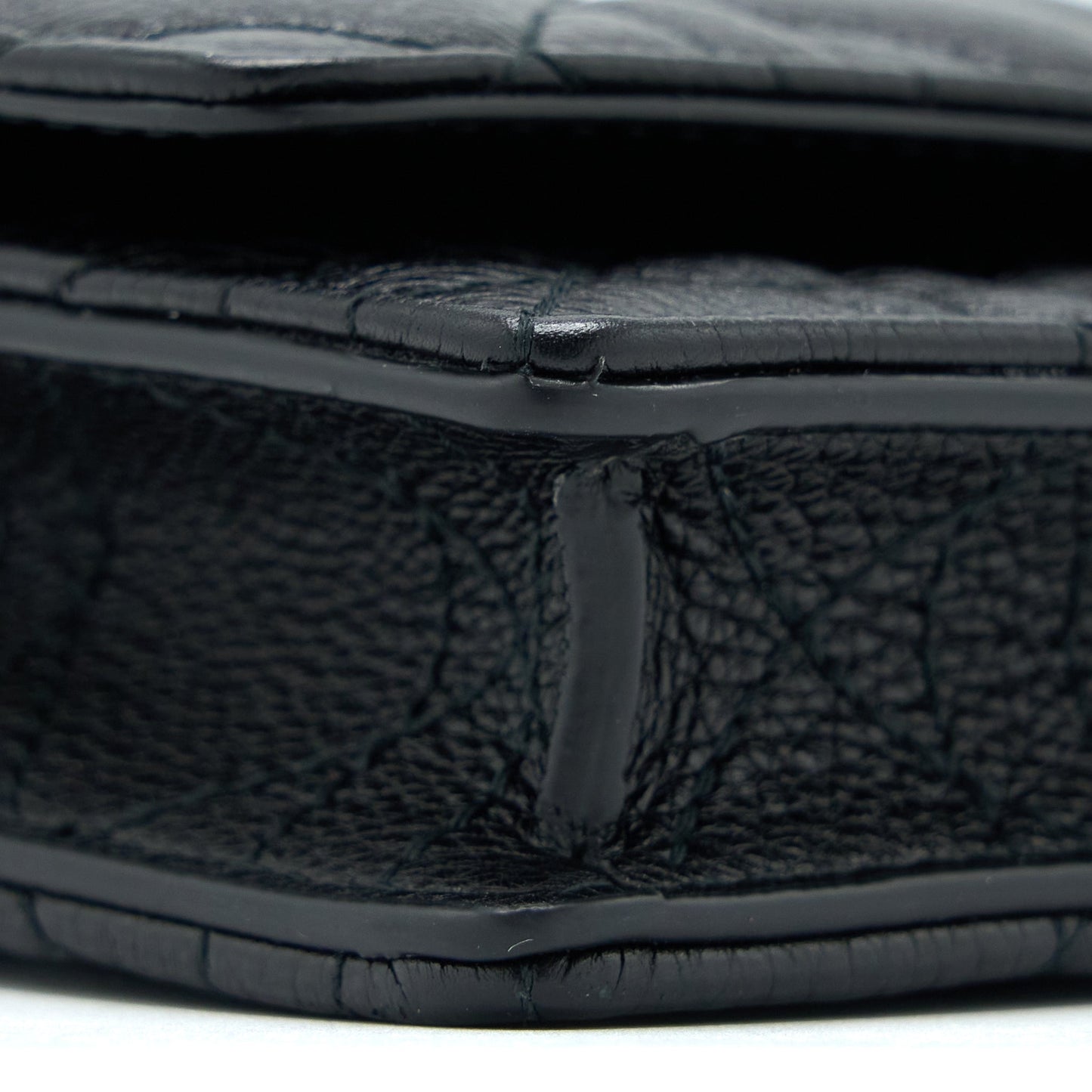 Dior Caro Pouch Cannage Calfskin Black GHW