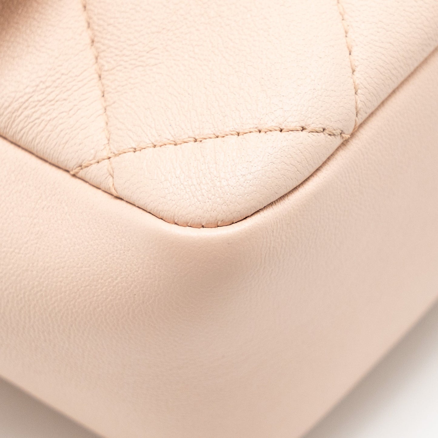 Chanel Giant Top Handle Rectangular Flap Bag Lambskin Pink LGHW (Microchip)