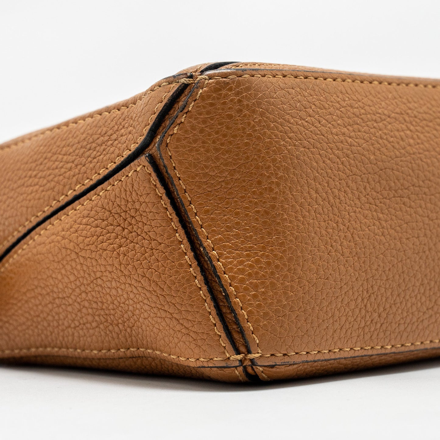 Loewe Mini Puzzle Bag Calfskin Tan GHW