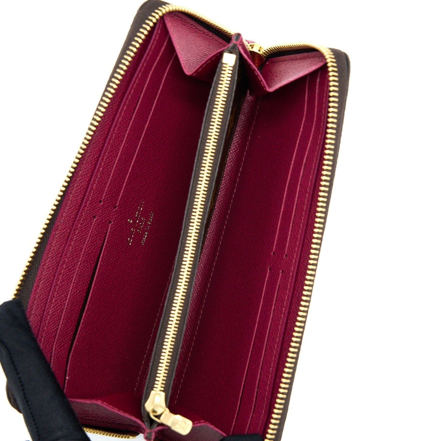 Louis Vuitton Clemence Long Wallet Monogram Canvas Fuchsia GHW