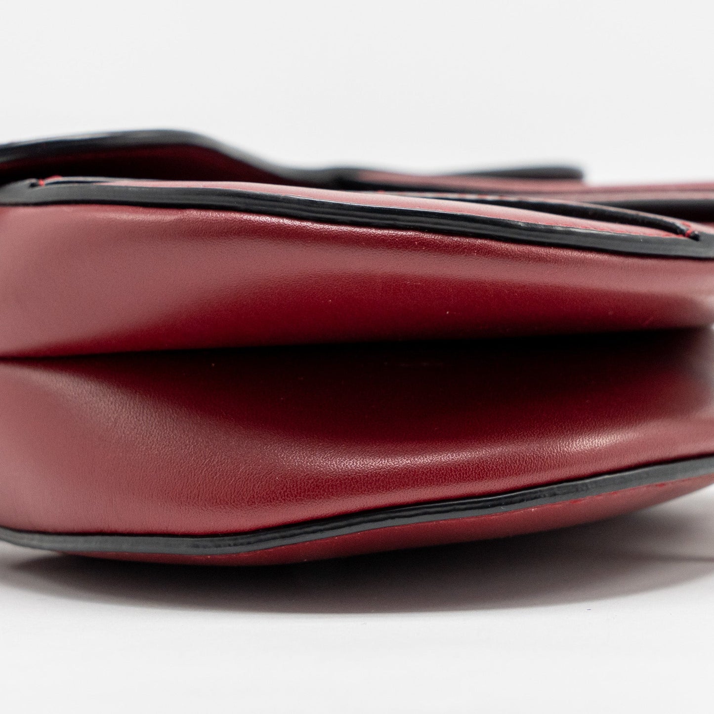 Dior Mini Saddle Bag Calfskin Red GHW