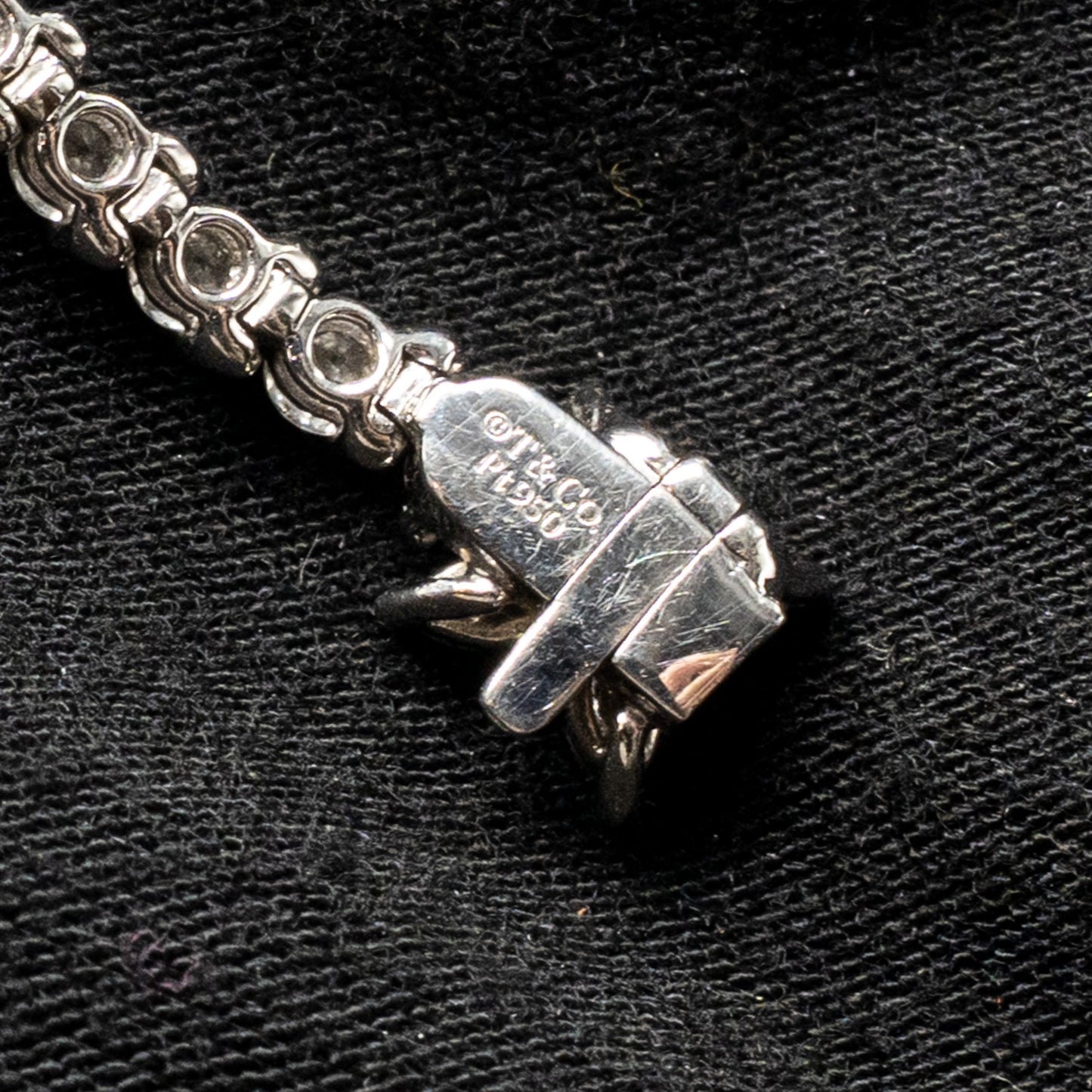 Tiffany Size Medium Tennis Bracelet Platinum Diamonds