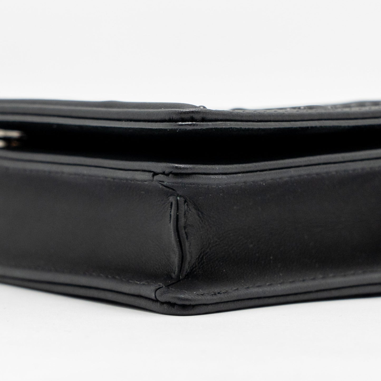 Dior Studded Diorama Wallet on Chain Leather So Black