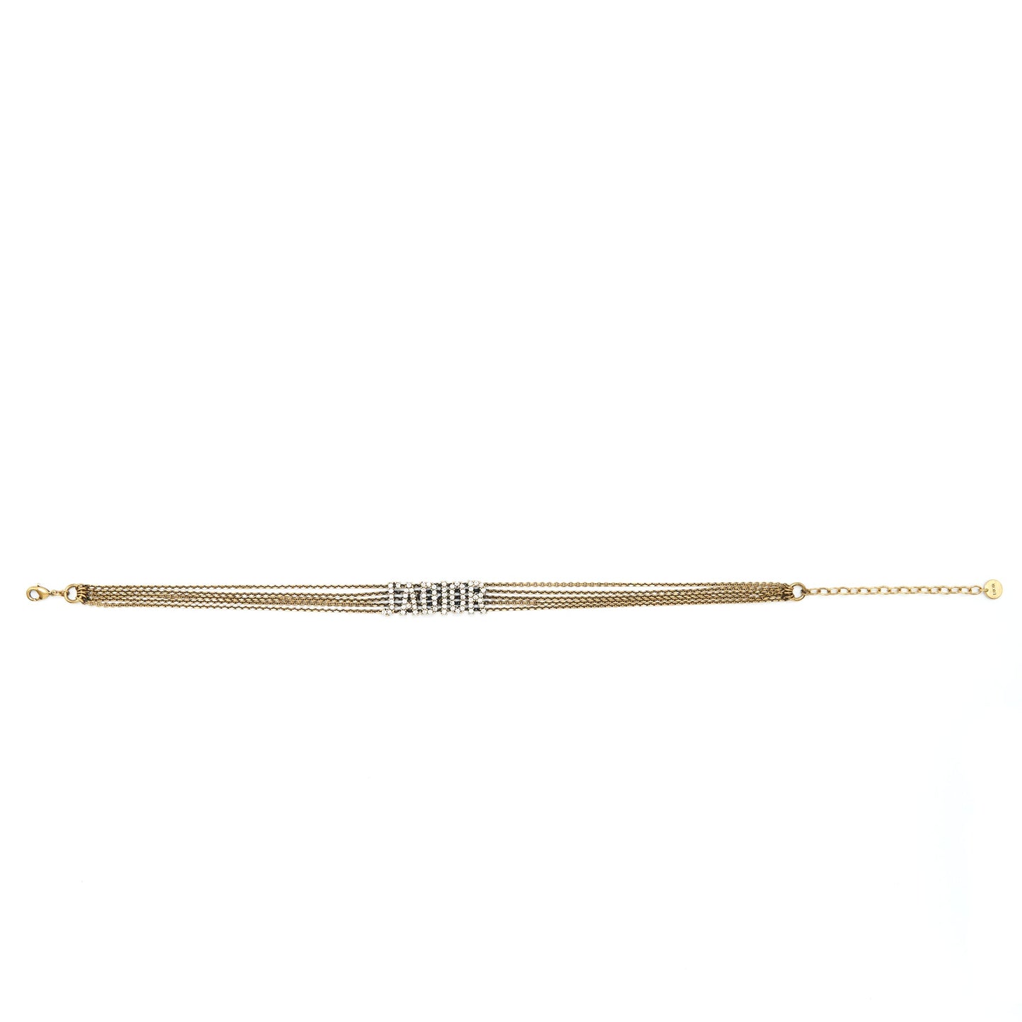 Dior J’adior Choker Antique Gold-Finish Metal