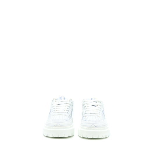 Dior Size 37 Addict Blue Toile De Jouy Technical Fabric Low Top Sneakers