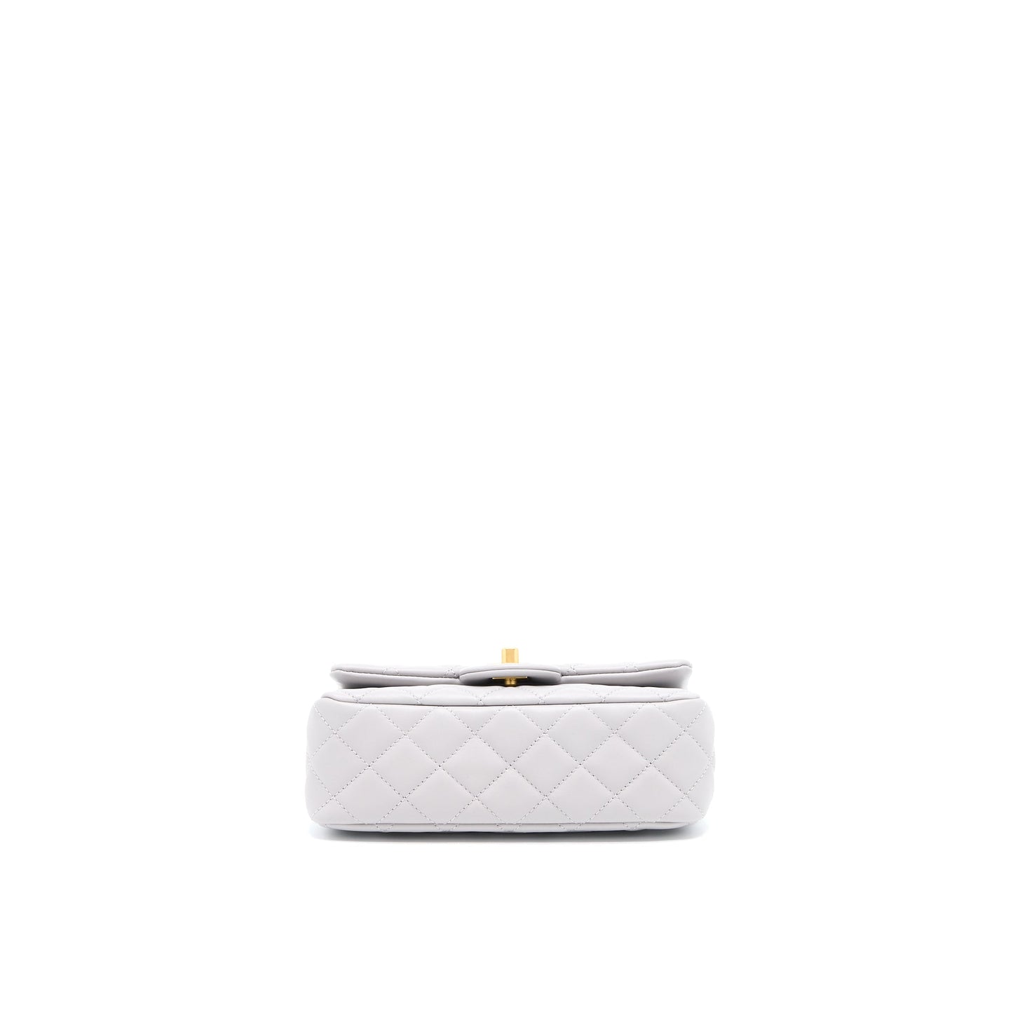 Chanel Pearl Crush Mini Rectangular Lambskin Grey Brushed GHW (Microchip)