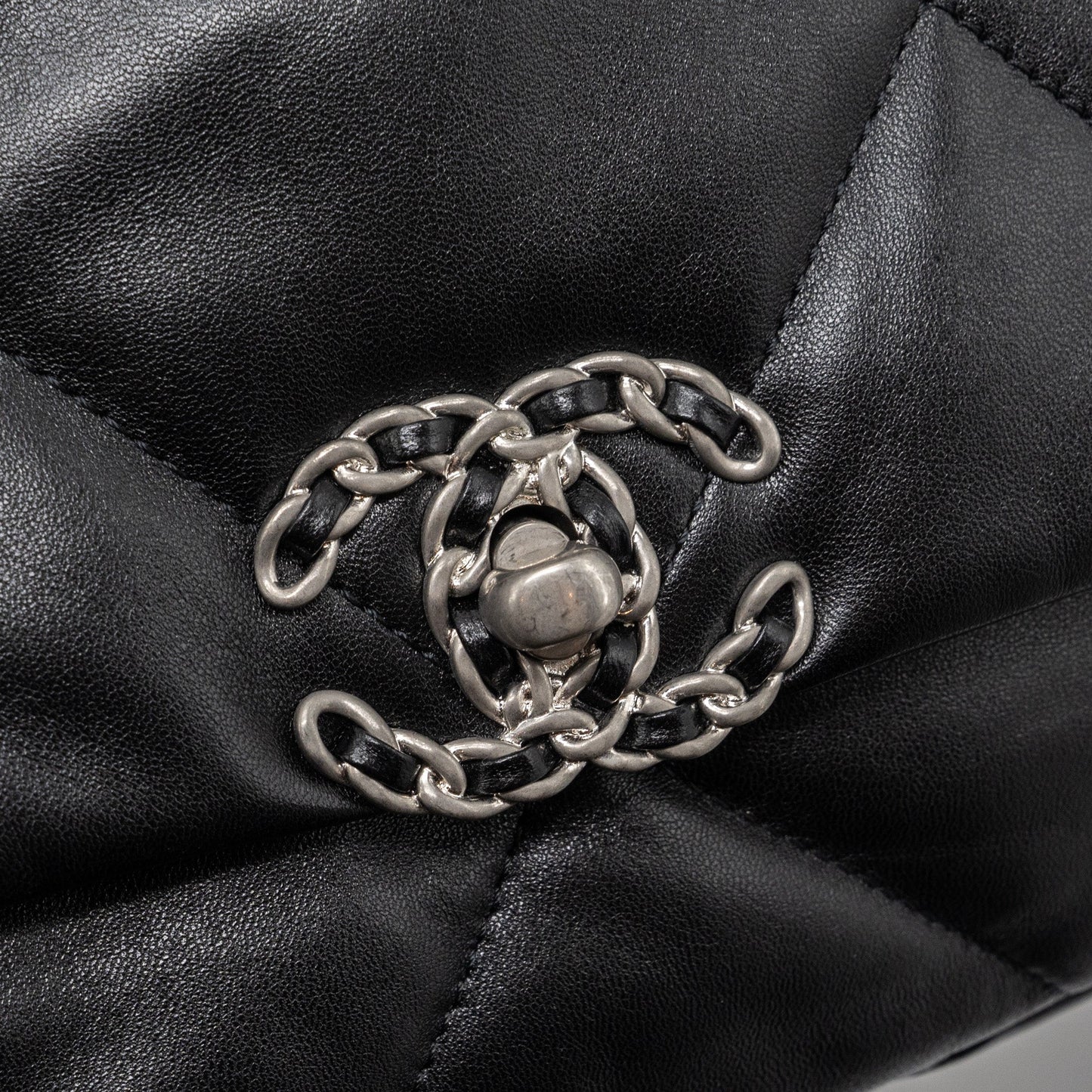 Chanel Small 19 Bag Lambskin Black Multicolour Hardware(Microchip)