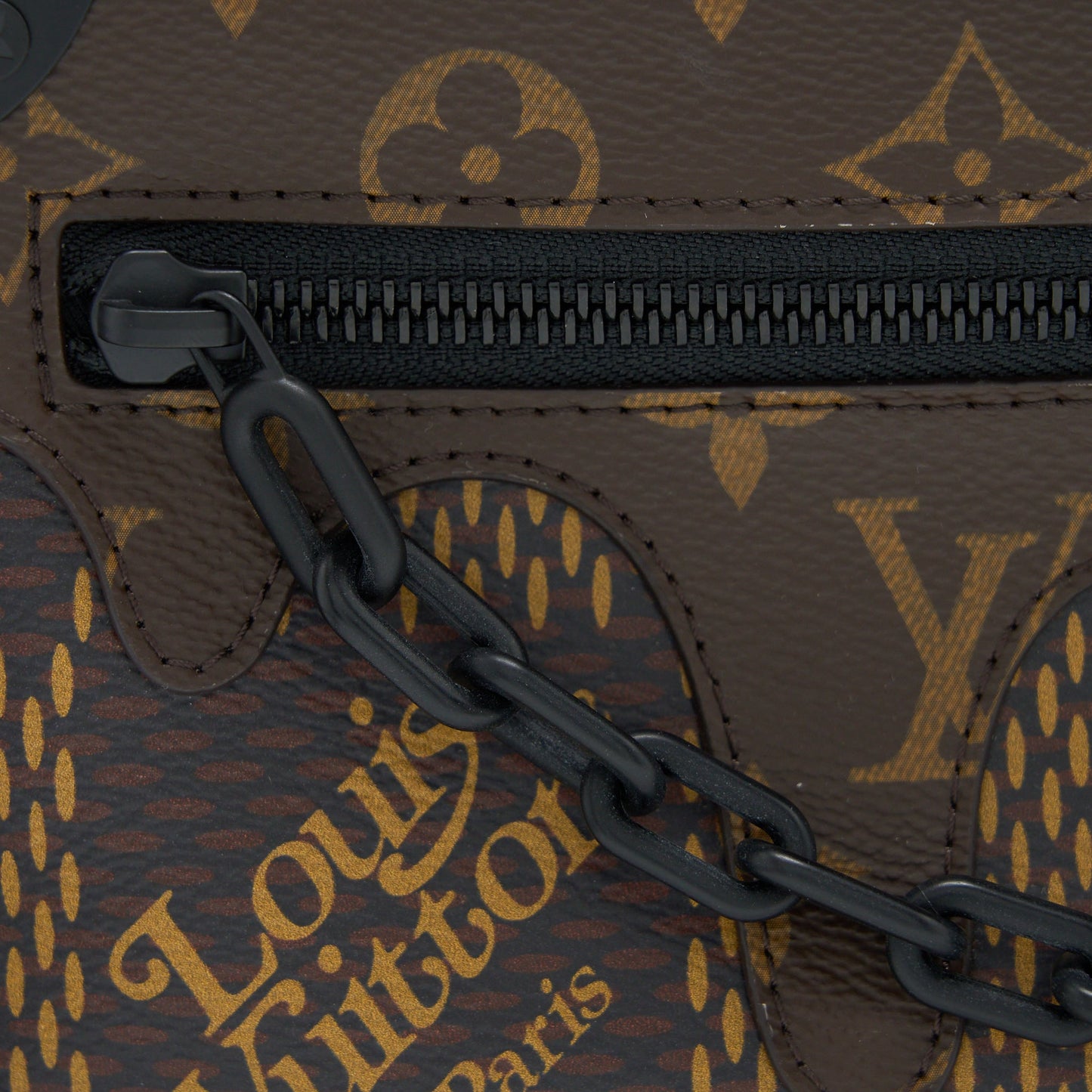Louis Vuitton X Nigo Mini Soft Trunk Damier Ebene Matte Black Hardware
