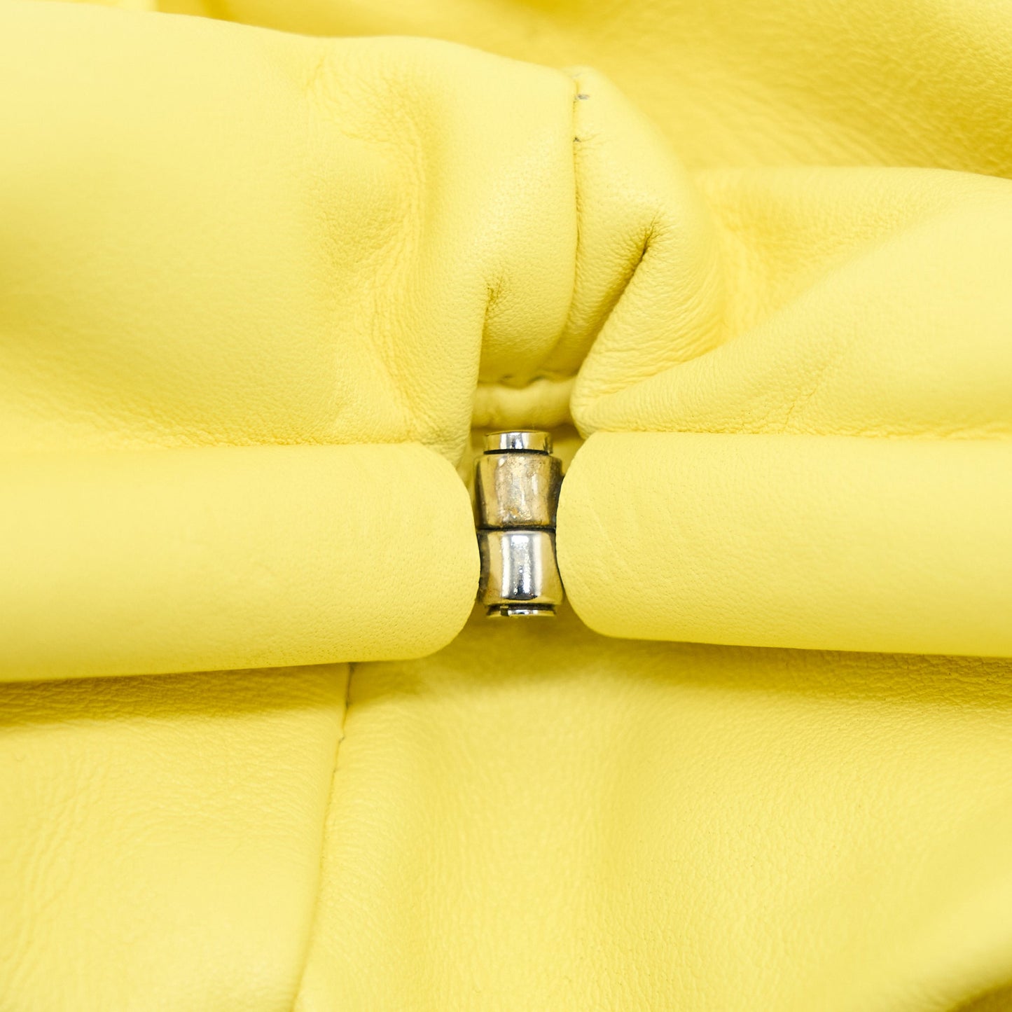 Bottega Veneta Clutch Calfskin Yellow