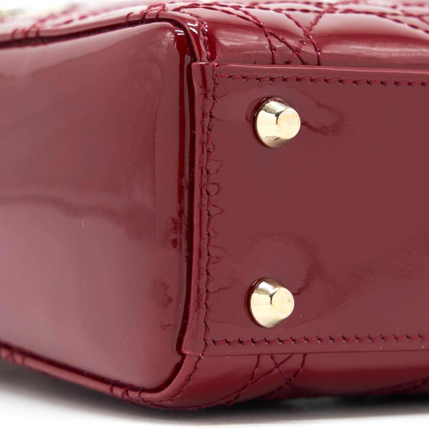 Dior Mini Lady Dior Patent Red GHW