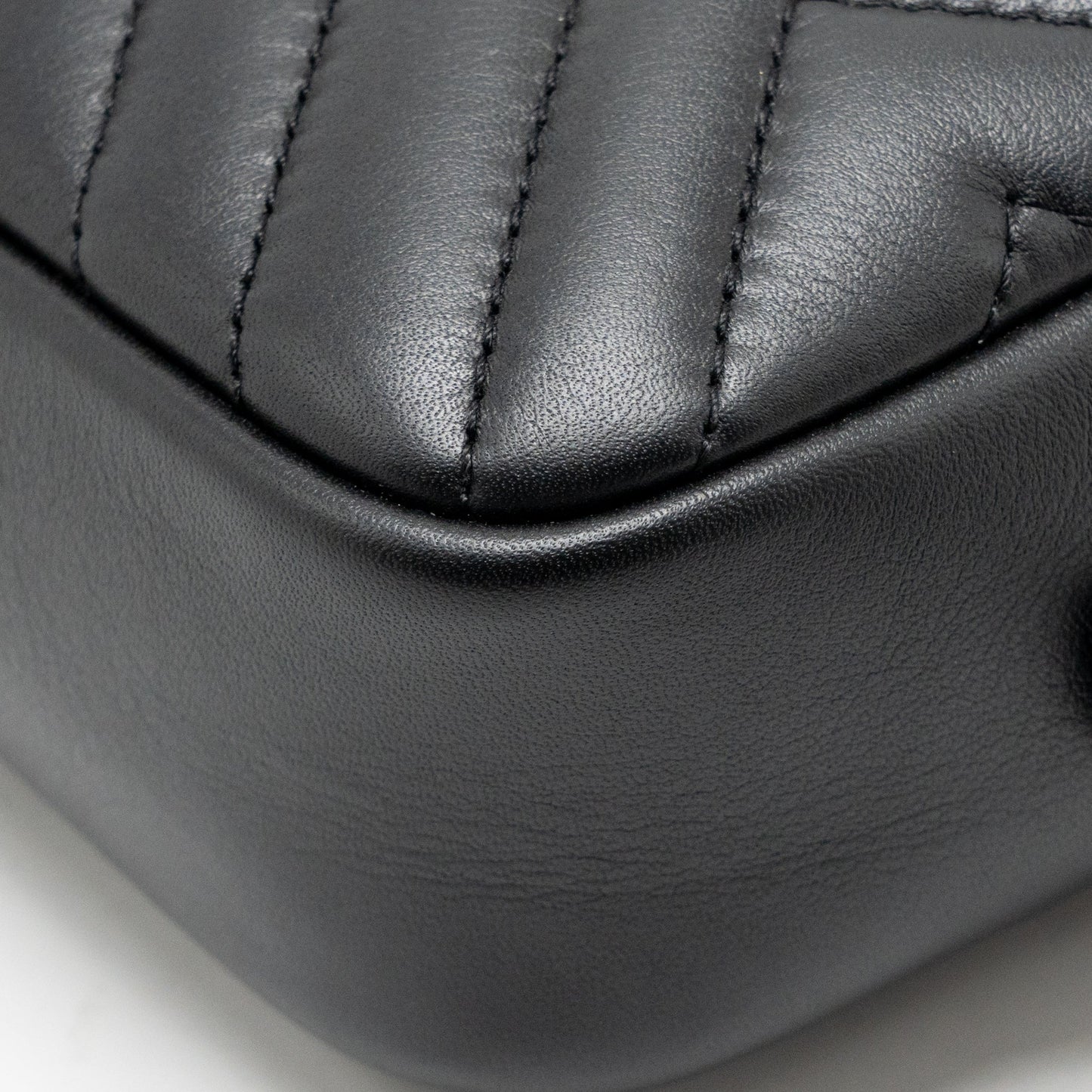Chanel Diagonal Chevron Camera Bag with Detailed Tassel Calfskin Black SHW