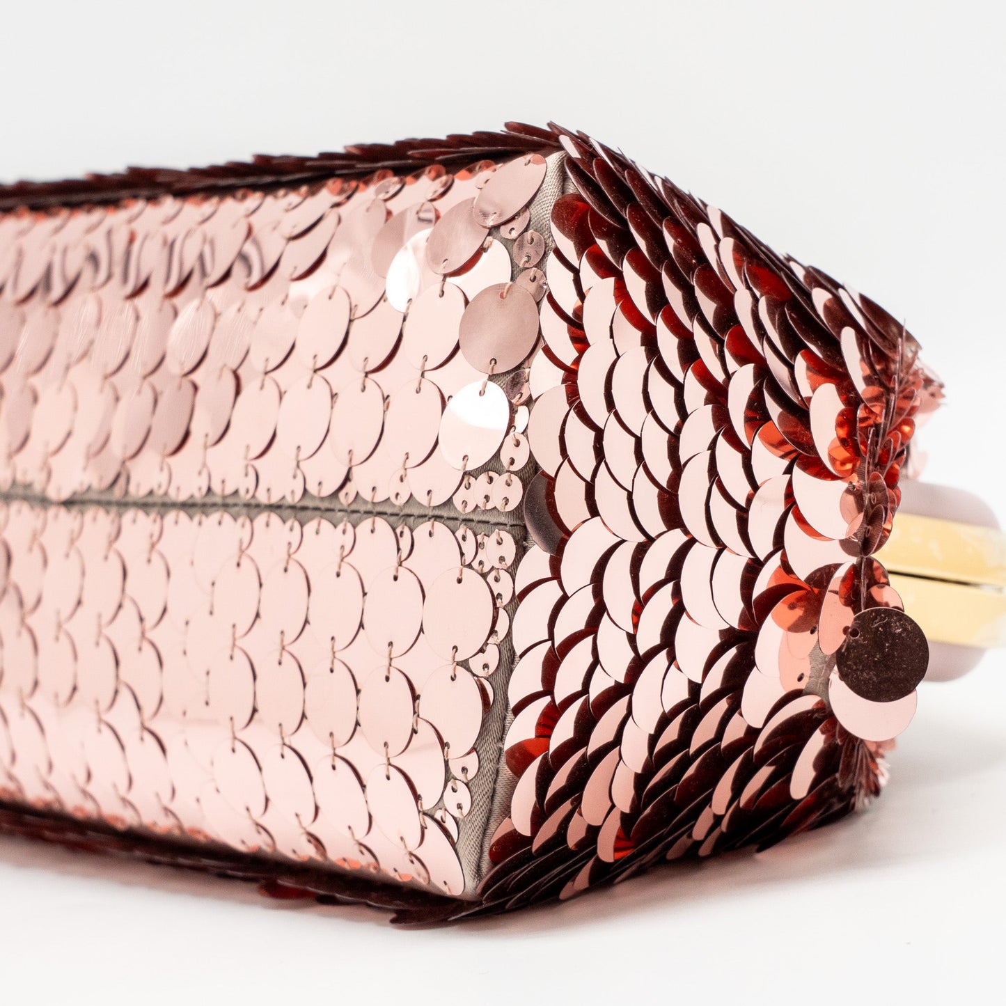 Fendi Small Fendi First Clutch bag Sequin Pink/Multicolour GHW